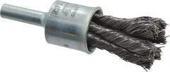 Osborn - 1/2" Brush Diam, Knotted, End Brush - 1/4" Diam Shank, 22,000 Max RPM - Industrial Tool & Supply
