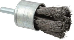 Osborn - 1" Brush Diam, Knotted, End Brush - 1/4" Diam Shank, 20,000 Max RPM - Industrial Tool & Supply