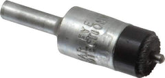 Osborn - 1/2" Brush Diam, End Brush - 1/4" Diam Shank, 1/8" Pilot Diam, 25,000 Max RPM - Industrial Tool & Supply