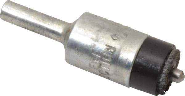 Osborn - 1/2" Brush Diam, End Brush - 1/4" Diam Shank, 5/32" Pilot Diam, 25,000 Max RPM - Industrial Tool & Supply