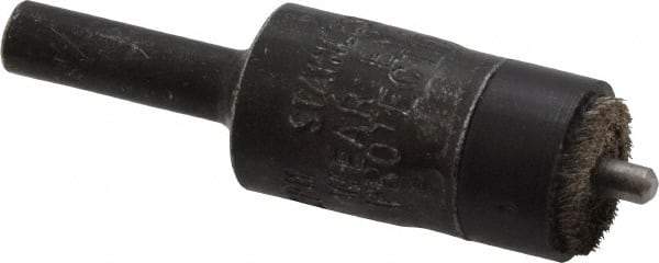 Osborn - 1/2" Brush Diam, End Brush - 1/4" Diam Shank, 1/8" Pilot Diam, 25,000 Max RPM - Industrial Tool & Supply