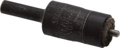 Osborn - 1/2" Brush Diam, End Brush - 1/4" Diam Shank, 1/8" Pilot Diam, 25,000 Max RPM - Industrial Tool & Supply