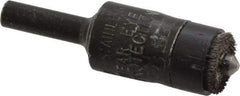 Osborn - 1/2" Brush Diam, End Brush - 1/4" Diam Shank, 3/16" Pilot Diam, 25,000 Max RPM - Industrial Tool & Supply