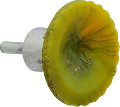 Osborn - 2" Brush Diam, Encapsulated, Flared End Brush - 1/4" Diam Shank, 20,000 Max RPM - Industrial Tool & Supply