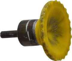 Osborn - 2" Brush Diam, Encapsulated, Flared End Brush - 1/4" Diam Shank, 20,000 Max RPM - Industrial Tool & Supply