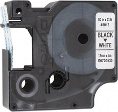 Dymo - 276" Long, Black Label Tape - 23' Long - Industrial Tool & Supply