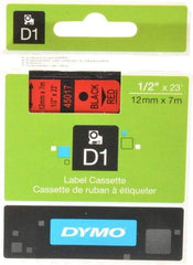 Dymo - 276" Long, Black Label Tape - 23' Long - Industrial Tool & Supply