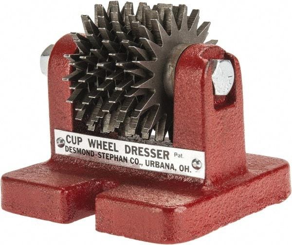 Desmond - Heavy Duty Cup Wheel Dresser with Cutters - Floor Mount, Disc Cutter - Industrial Tool & Supply