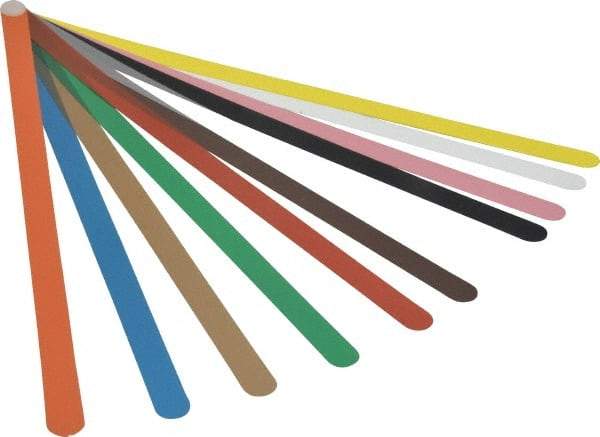 Precision Brand - 13 Piece, 0.001 to 0.03" Thick, Parallel Feeler Gage Set - 12" Leaf Length, 1/2" Wide, Plastic - Industrial Tool & Supply