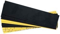 Gravotech - 10 Inch Long x 2 Inch High, Plastic Engraving Stock - Yellow and Black - Industrial Tool & Supply