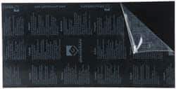 Gravotech - 24 Inch Long x 12 Inch High, Plastic Engraving Stock - Black and White - Industrial Tool & Supply
