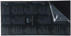 Gravotech - 24 Inch Long x 12 Inch High, Plastic Engraving Stock - Black and White - Industrial Tool & Supply
