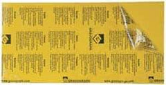 Gravotech - 24 Inch Long x 12 Inch High, Plastic Engraving Stock - Yellow and Black - Industrial Tool & Supply