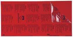 Gravotech - 24 Inch Long x 12 Inch High, Plastic Engraving Stock - Red and White - Industrial Tool & Supply