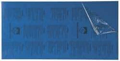 Gravotech - 24 Inch Long x 12 Inch High, Plastic Engraving Stock - Blue and White - Industrial Tool & Supply