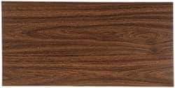 Gravotech - 24 Inch Long x 12 Inch High, Plastic Engraving Stock - Light Walnut and White - Industrial Tool & Supply