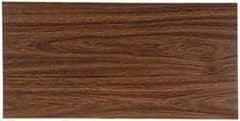 Gravotech - 24 Inch Long x 12 Inch High, Plastic Engraving Stock - Light Walnut and White - Industrial Tool & Supply