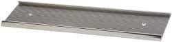 Gravotech - 8 Inch Long x 2 Inch High, Aluminum Wall Plate Holder - Silver - Industrial Tool & Supply