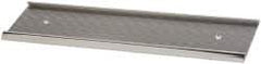 Gravotech - 8 Inch Long x 2 Inch High, Aluminum Wall Plate Holder - Silver - Industrial Tool & Supply