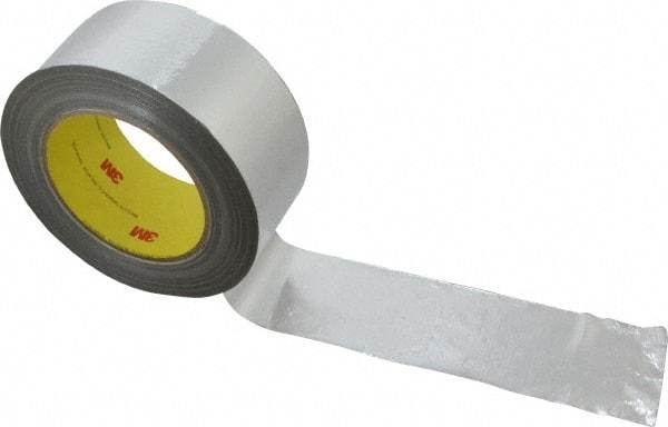 3M - 36 Yd Long x 2" Wide, Series 363, Silver Aluminum Tape - 7.3 mil Thick, 135 Lb/In Tensile Strength - Industrial Tool & Supply