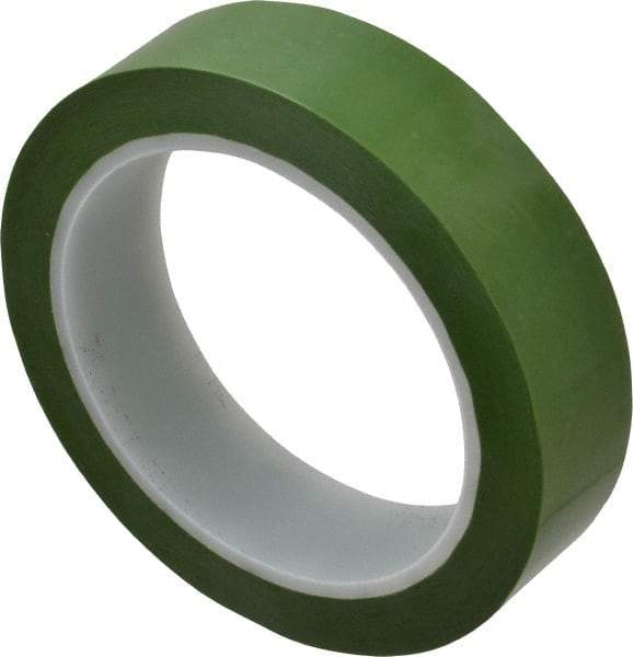3M - 72 Yds. x 1", Green Polyester Film Tape - 8402 Series, 1.9 mil Thick, 25 Lb./Inch Tensile Strength - Industrial Tool & Supply