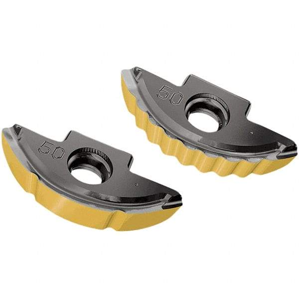 Iscar - BLR200 QT Grade IC882 Carbide Milling Insert - TiAlN/TiN Finish, 3.4mm Thick, 10mm Corner Radius - Industrial Tool & Supply