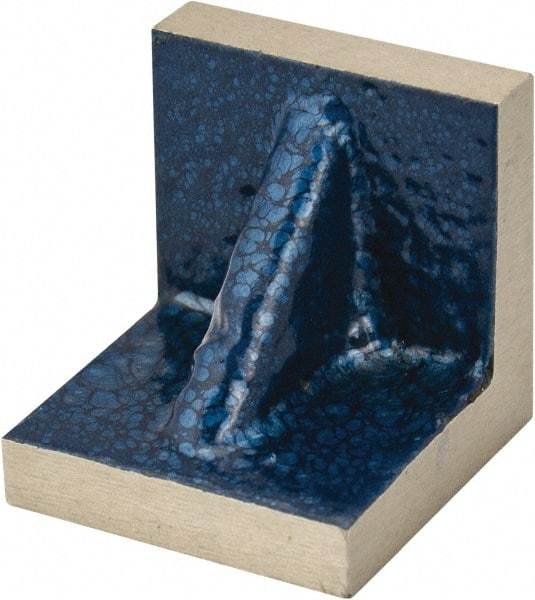 Interstate - 6" Wide x 6" Deep x 6" High Cast Iron Machined Angle Plate - Standard Plate, Flat Surface, Double Web, Single Plate - Industrial Tool & Supply