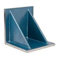 Interstate - 12" Wide x 12" Deep x 12" High Cast Iron Machined Angle Plate - Standard Plate, Flat Surface, Double Web, Single Plate - Industrial Tool & Supply