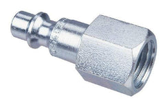 CEJN - 1/8 Female NPT Industrial Pneumatic Hose Connector - Steel Zinc Plated, 1/4" Body Diam - Industrial Tool & Supply