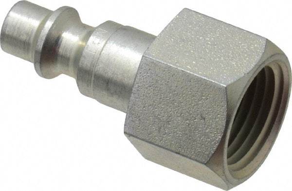 CEJN - 3/8 Female NPT Industrial Pneumatic Hose Connector - Steel Zinc Plated, 1/4" Body Diam - Industrial Tool & Supply