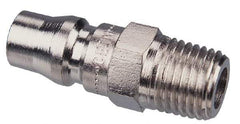 CEJN - 3/8 Male NPT Asian Pneumatic Hose Connector - Steel Zinc-Plated, 1/4" Body Diam - Industrial Tool & Supply