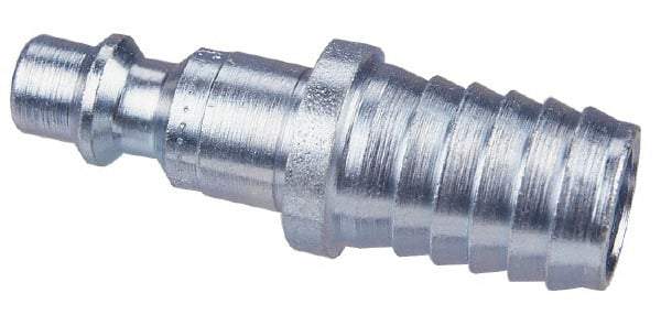 CEJN - Hose Barb Asian Pneumatic Hose Connector - Steel Zinc-Plated, 1/4" Body Diam, 1/4" Hose ID - Industrial Tool & Supply
