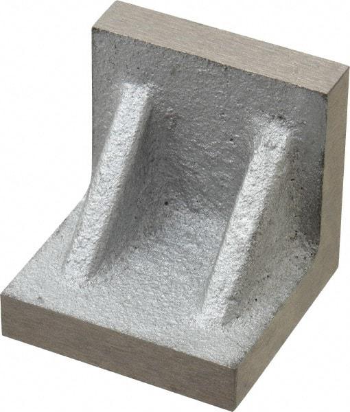 Interstate - 2" Wide x 2" Deep x 2" High Cast Iron Precision-Ground Angle Plate - Standard Plate, Flat Surface, Single Web, Single Plate - Industrial Tool & Supply