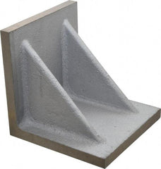 Interstate - 6" Wide x 6" Deep x 6" High Cast Iron Precision-Ground Angle Plate - Standard Plate, Flat Surface, Double Web, Single Plate - Industrial Tool & Supply
