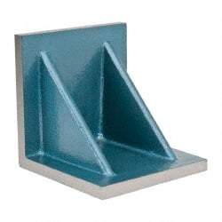 Interstate - 8" Wide x 8" Deep x 8" High Cast Iron Precision-Ground Angle Plate - Standard Plate, Flat Surface, Double Web, Single Plate - Industrial Tool & Supply