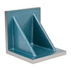 Interstate - 8" Wide x 8" Deep x 8" High Cast Iron Precision-Ground Angle Plate - Standard Plate, Flat Surface, Double Web, Single Plate - Industrial Tool & Supply