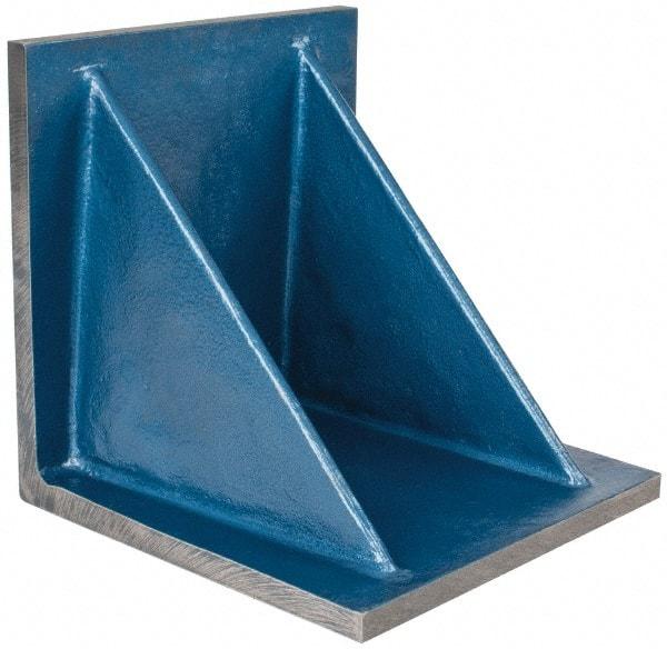 Interstate - 12" Wide x 12" Deep x 12" High Cast Iron Precision-Ground Angle Plate - Standard Plate, Flat Surface, Double Web, Single Plate - Industrial Tool & Supply