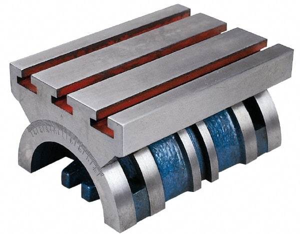 Interstate - 10" OAL x 7" Overall Width x 5" Overall Height, Tilting Table - 31/64" Slot Width, Swivels - Industrial Tool & Supply