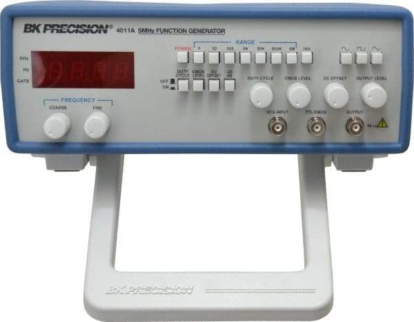 B&K Precision - 20 dB, 50 Ohm, 5 MHz Sine Wave, LED Display Function Generator - 10 ppm Wave Accuracy, 20 dB Amplitude, 5 MHz Max Wave Form, Includes Instruction Manual, Line Cord, Output Cable with BNC to Alligator Clips - Industrial Tool & Supply