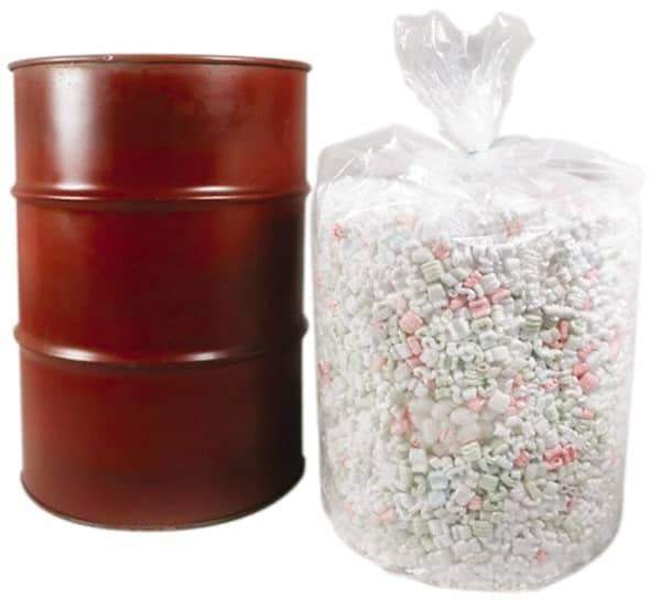 Made in USA - 55 Gal, 10 mil, LDPE Drum Liner - 38" Diam, 40" High, Flexible Liner - Industrial Tool & Supply