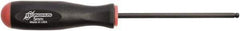 Bondhus - 5mm Hex Ball End Driver - 4.3" Blade Length, Rubber Grip Handle, 219mm OAL - Industrial Tool & Supply