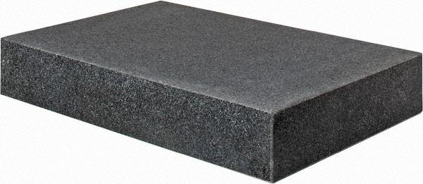 Value Collection - 18" Long x 12" Wide x 3" Thick, Granite Inspection Surface Plate - B Toolroom Grade, 0.0001" Unilateral Tolerance - Industrial Tool & Supply