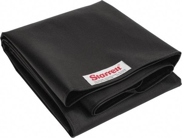 Starrett - 72 Inch Long x 48 Inch Wide Vinyl Inspection Surface Plate Cover - Black - Industrial Tool & Supply