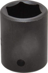 Blackhawk by Proto - 1/2" Drive 7/8" Standard Impact Socket - 6 Points, 1-5/8" OAL - Industrial Tool & Supply