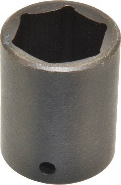 Blackhawk by Proto - 1/2" Drive 1-1/8" Standard Impact Socket - 6 Points, 2" OAL - Industrial Tool & Supply