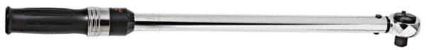 Blackhawk by Proto - 1/2" Drive Micrometer Type Ratchet Head Torque Wrench - 25 Ft/Lb to 250 Ft/Lb Torque, 20-13/16" OAL, 1.4 N/m Graduation - Industrial Tool & Supply