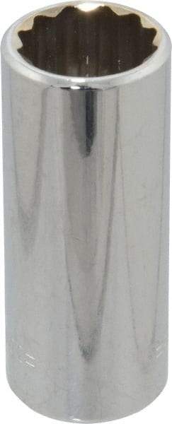 Blackhawk by Proto - 5/8", 3/8" Drive, Deep Hand Socket - 12 Points, 2-1/8" OAL, Chrome Finish - Industrial Tool & Supply