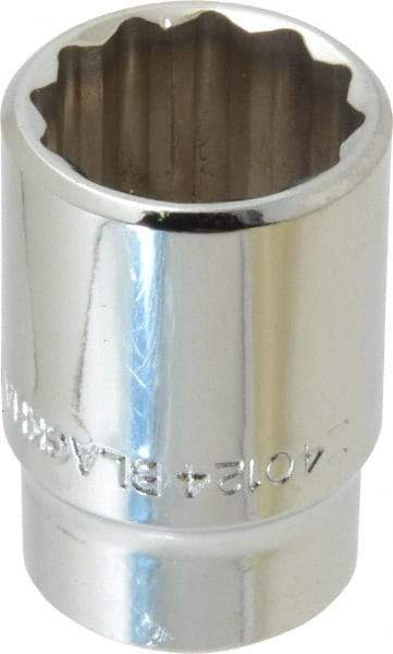 Blackhawk by Proto - 3/4", 1/2" Drive, Standard Hand Socket - 12 Points, 1-1/2" OAL, Chrome Finish - Industrial Tool & Supply