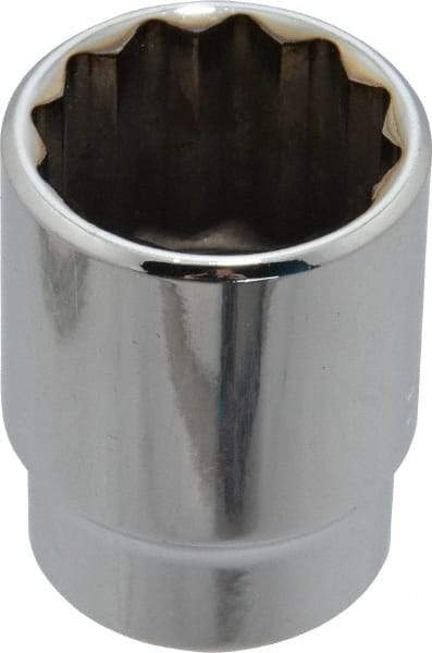 Blackhawk by Proto - 7/8", 1/2" Drive, Standard Hand Socket - 12 Points, 1-1/2" OAL, Chrome Finish - Industrial Tool & Supply
