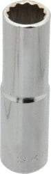 Blackhawk by Proto - 9/16", 1/2" Drive, Deep Hand Socket - 12 Points, 3-1/8" OAL, Chrome Finish - Industrial Tool & Supply